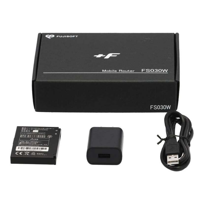 ＦＵＪＩＳＯＦＴ 富士ソフト/モバイルルーター／＋Ｆ/FS030W//863938032488295/Bランク/75