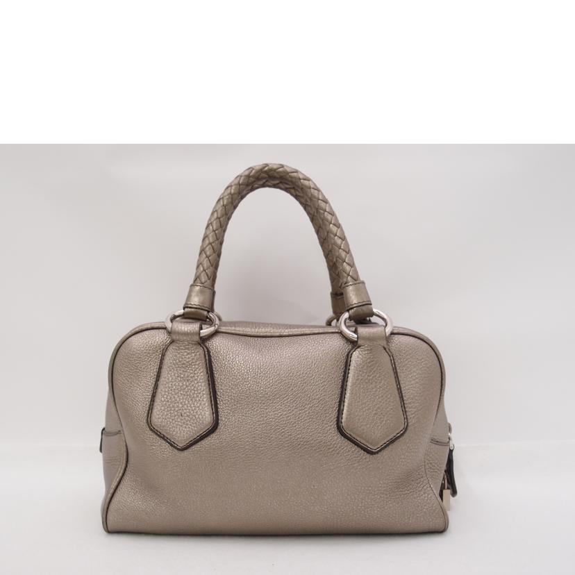 ＰＲＡＤＡ プラダ　ハンドバッグ　レザー　メタリック　レディース/レザーミニボストン／シャンパンゴールド系/BL0265//38/ABランク/69