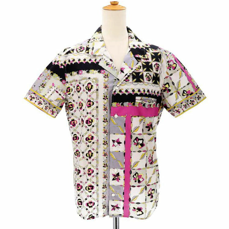 ＥＭＩＬＩＯ　ＰＵＣＣＩ　/ＥＭＩＬＩＯ　ＰＵＣＣＩ　花柄オープンカラーシャツ//ABランク/75