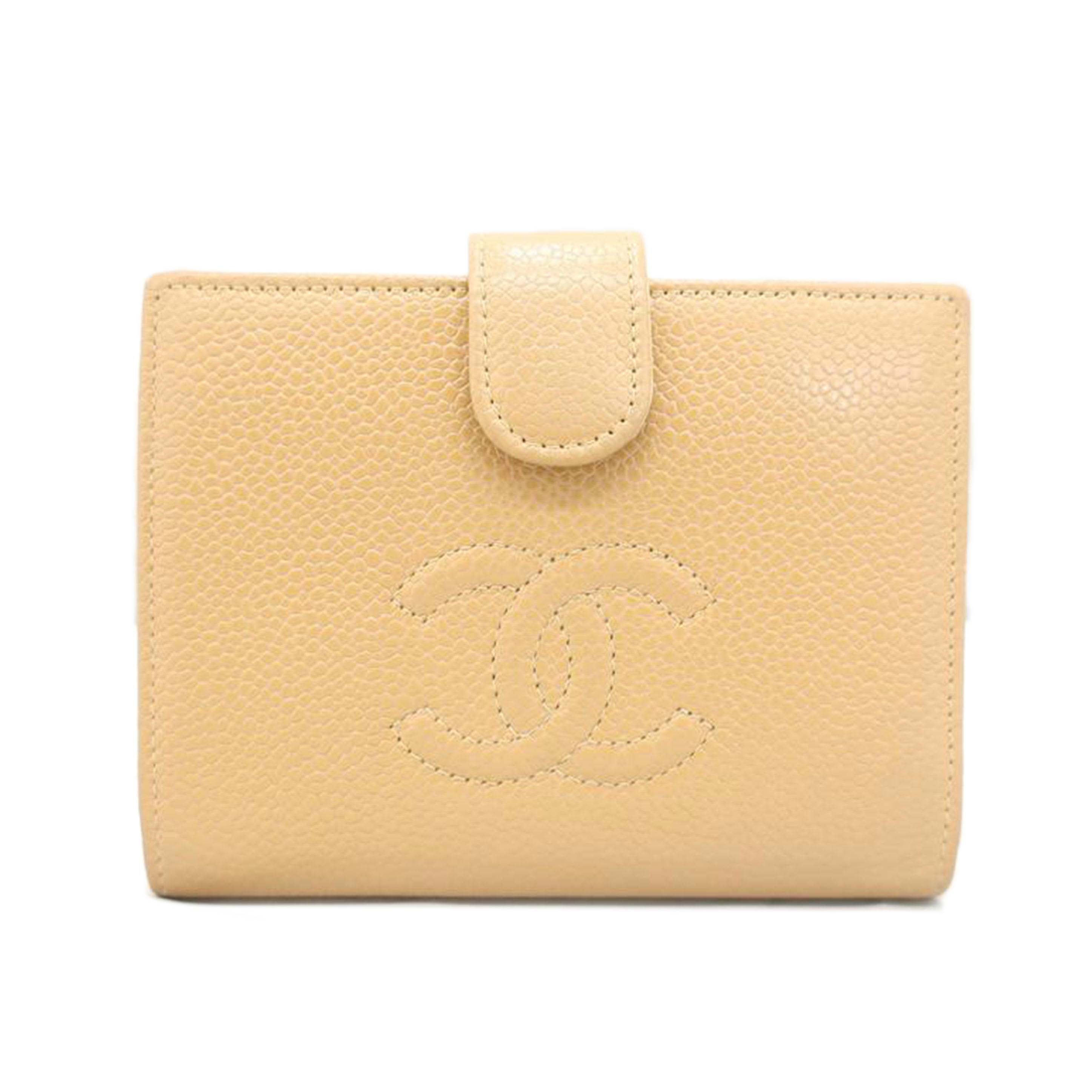 ＣＨＡＮＥＬ/二つ折り財布　ベージュ系//8654070/ABランク/65