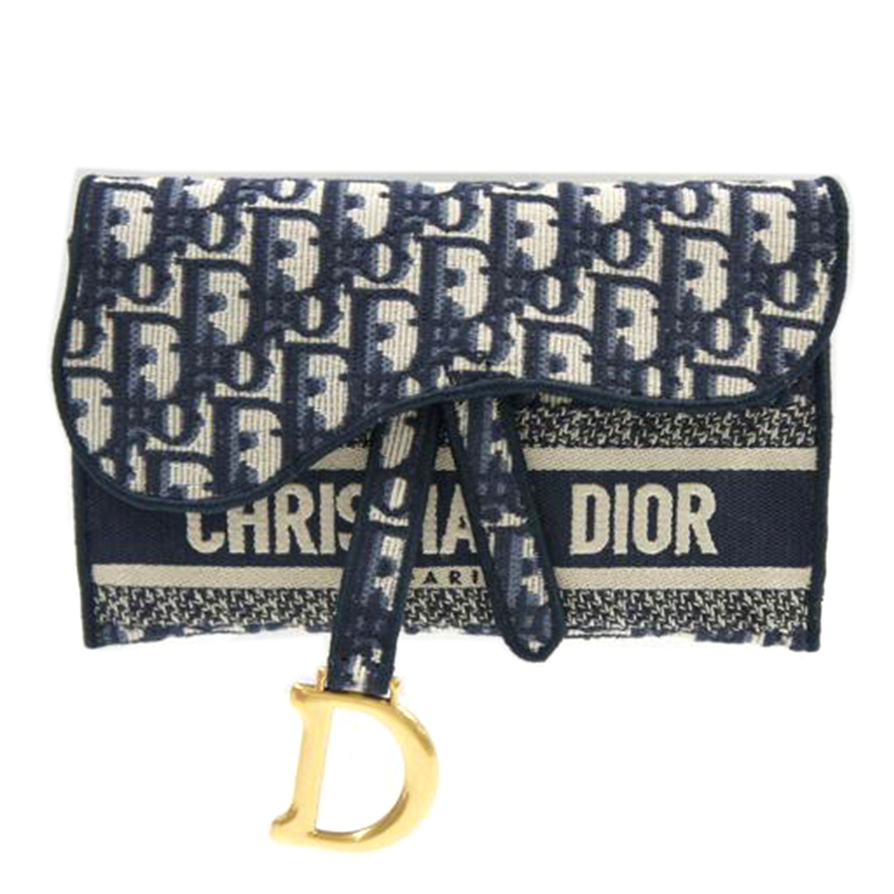 Ｄｉｏｒ ディオール/オブリークエンブロイダリーサドルスリムポーチ/S5647CRIW M928//50-MA-0280/Aランク/75