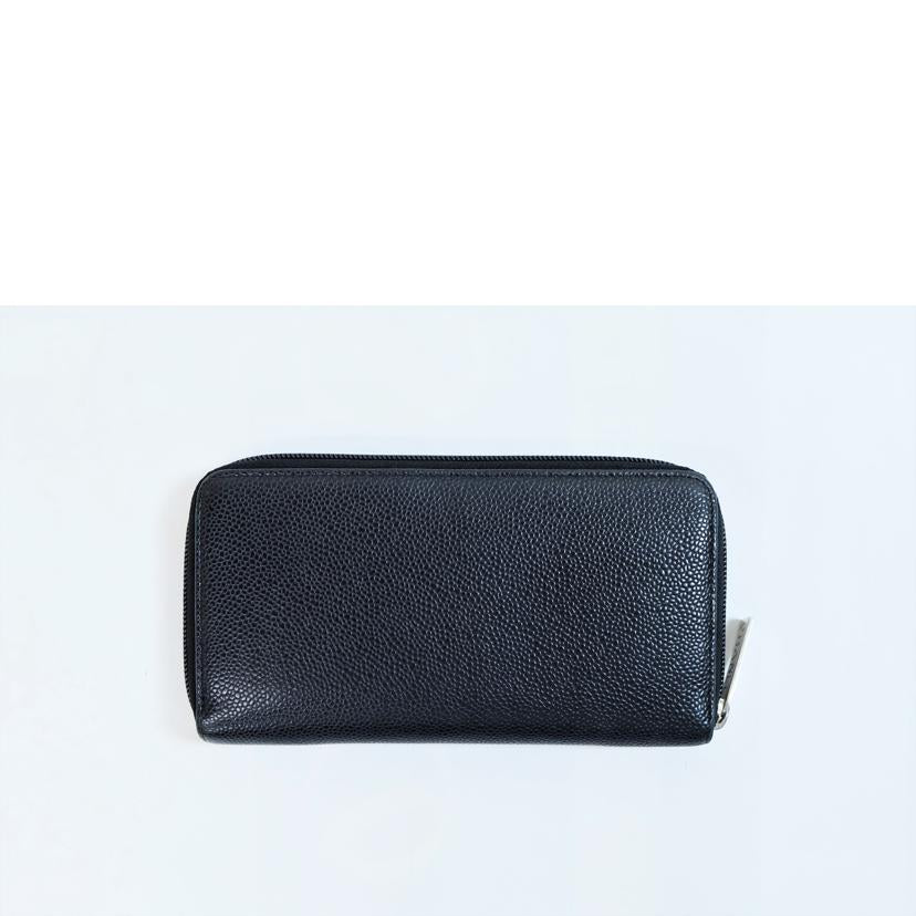 　　ＣＨＡＮＥＬ シャネル/ココマークキャビアスキンラウンドファスナー長財布//188*****/Bランク/71