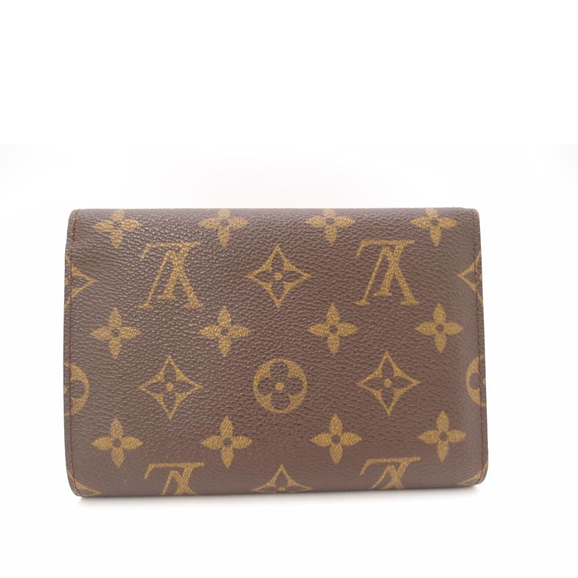 ＬＯＵＩＳ　ＶＵＩＴＴＯＮ ルイヴィトン　三つ折り財布　茶　レディース/ポルトトレゾールエテュイパピエ／モノグラム/M61202//SP1000/ABランク/69