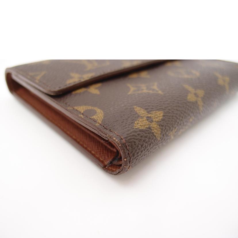 ＬＯＵＩＳ　ＶＵＩＴＴＯＮ ルイヴィトン　三つ折り財布　茶　レディース/ポルトトレゾールエテュイパピエ／モノグラム/M61202//SP1000/ABランク/69