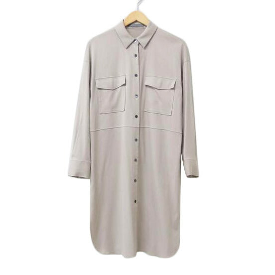 ｔｈｅｏｒｙ　ｌｕｘｅ/ｔｈｅｏｒｙ　ｌｕｘｅ　　シャツワンピース　　ベージュ　　サイズ　３８/03-1308211-320-038//ABランク/83