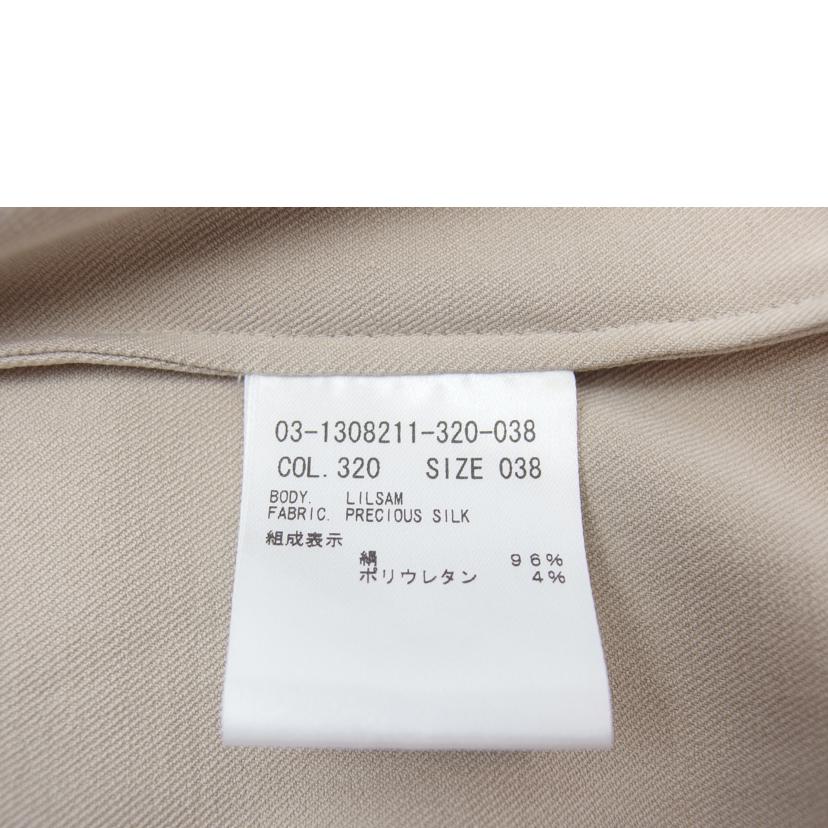 ｔｈｅｏｒｙ　ｌｕｘｅ/ｔｈｅｏｒｙ　ｌｕｘｅ　　シャツワンピース　　ベージュ　　サイズ　３８/03-1308211-320-038//ABランク/83