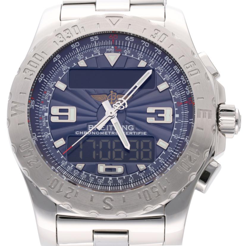 ＢＲＥＩＴＬＩＮＧ ブライトリング　腕時計　新品仕上済/エアウルフ／クオーツ／デジタルアナログ／ブルー文字盤/A78363//912733/ABランク/75