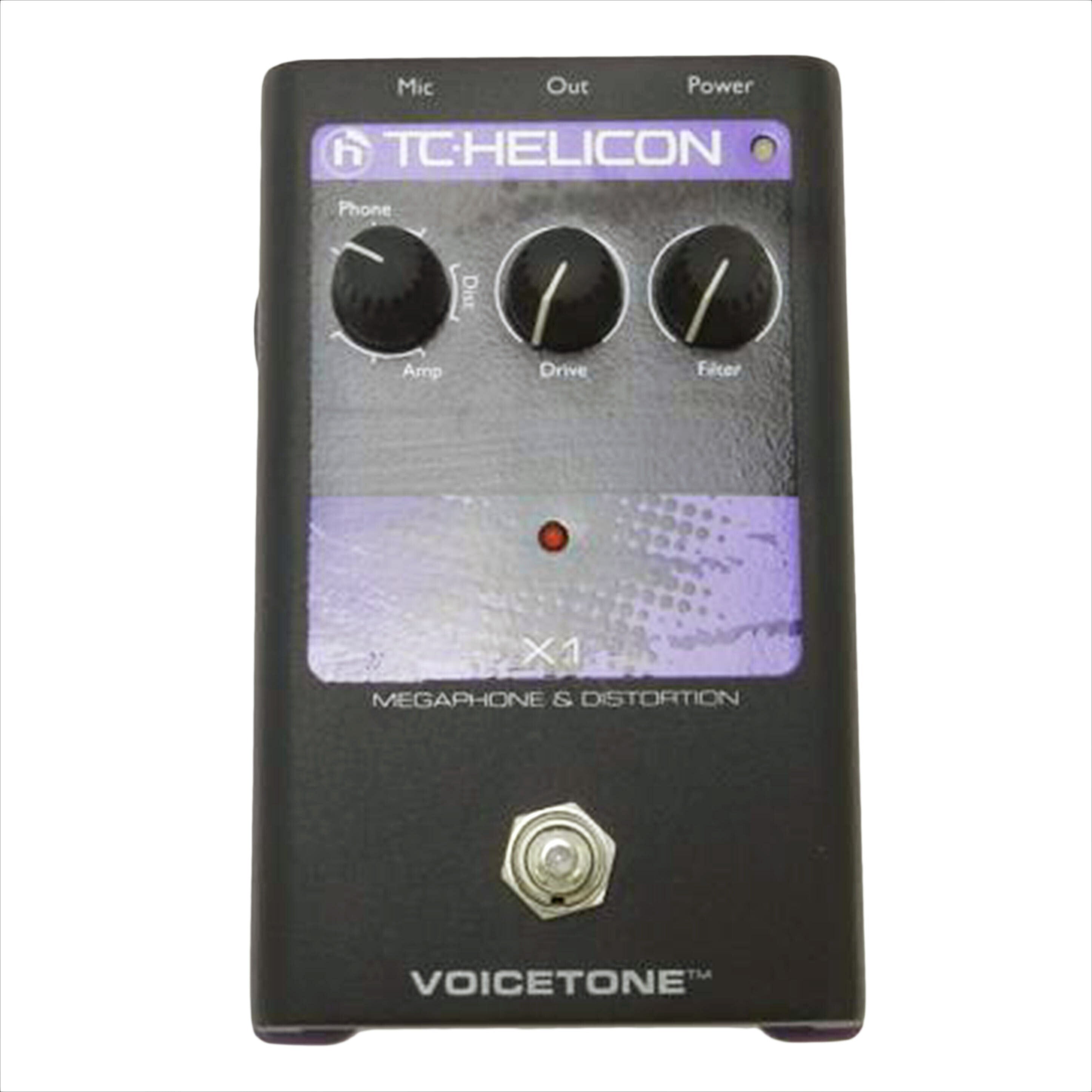 【美品】TC HELICON VoiceTone X1 TC Helicon VoiceTone Single H1 Intelligent Harmony Effects Pedal