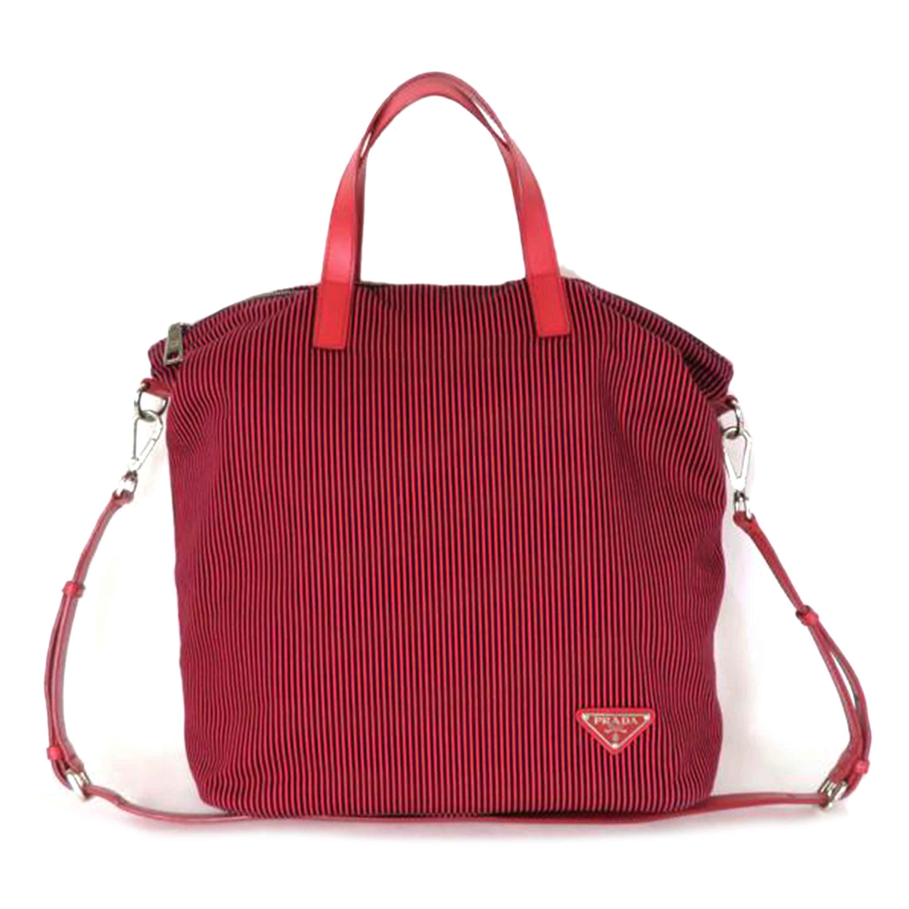ＰＲＡＤＡ プラダ/ストライプキャンパス　２ｗａｙバッグ/B2052G//Bランク/81