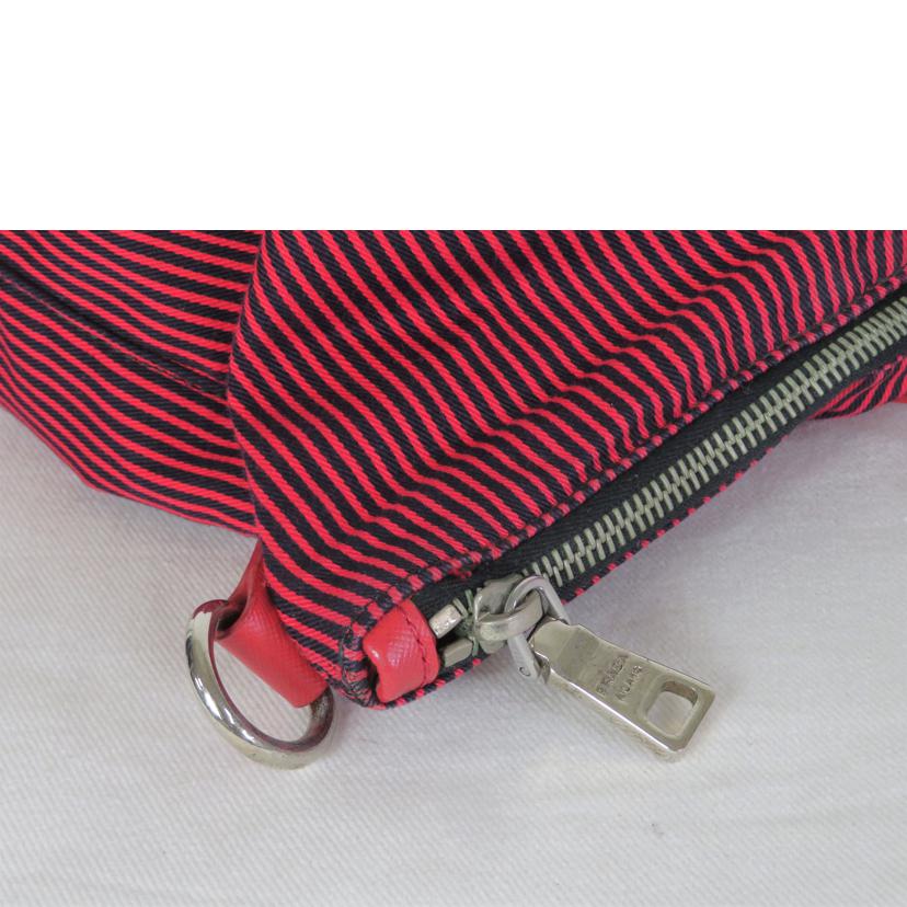 ＰＲＡＤＡ プラダ/ストライプキャンパス　２ｗａｙバッグ/B2052G//Bランク/81