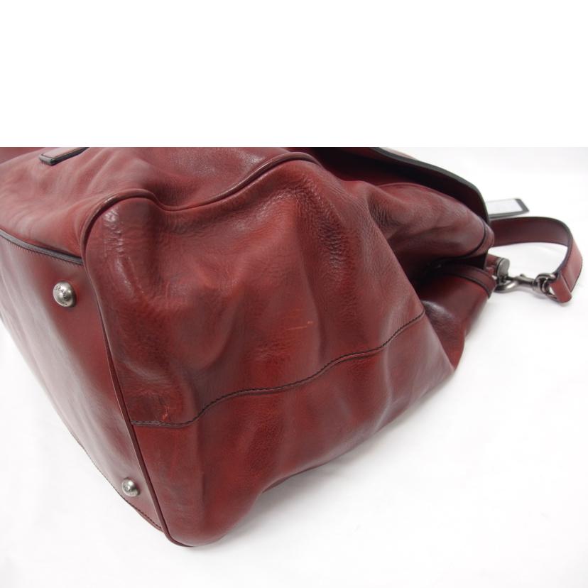 ＤＯＬＣＥ＆ＧＡＢＢＡＮＡ　 ドルチェ＆ガッパーナ ショルダーバッグ/レザー２ＷＡＹボストンバッグ／レッドブラウン//ABランク/04