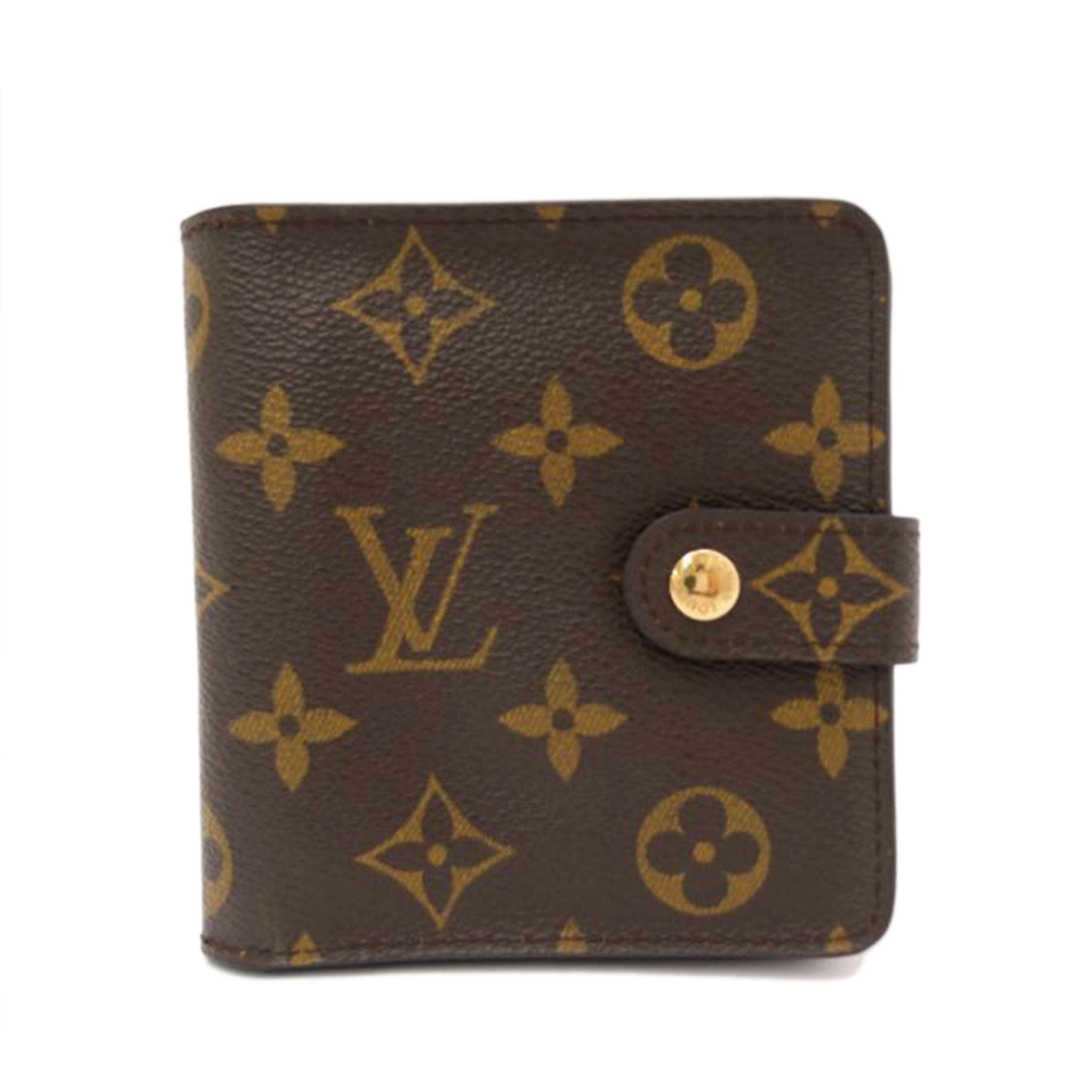 ＬＯＵＩＳ　ＶＵＩＴＴＯＮ ルイ・ヴィトン　二つ折り　財布　茶　レディース　メンズ/コンパクトジップ／モノグラム/M61667//SO0012/Aランク/69