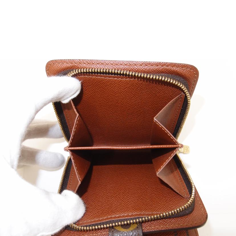 ＬＯＵＩＳ　ＶＵＩＴＴＯＮ ルイ・ヴィトン　二つ折り　財布　茶　レディース　メンズ/コンパクトジップ／モノグラム/M61667//SO0012/Aランク/69