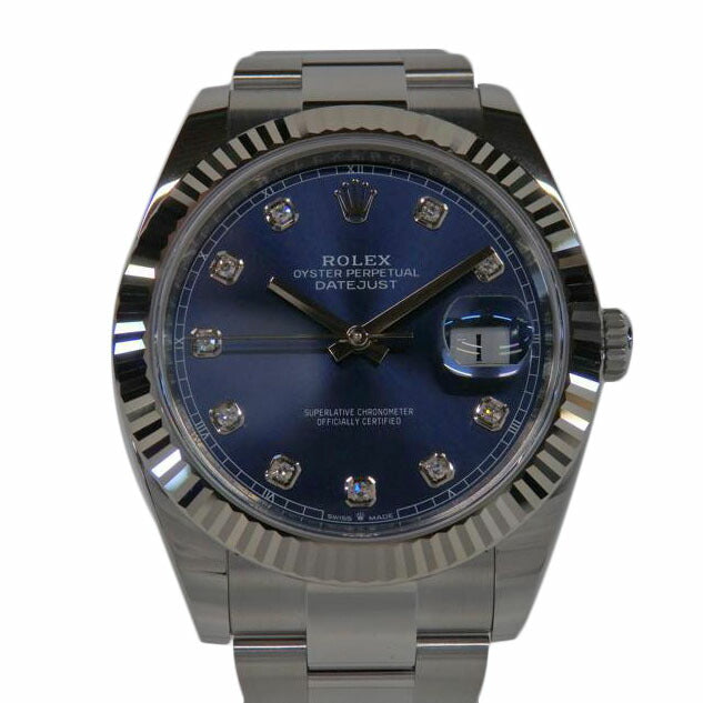 ＲＯＬＥＸ ロレックス/ＤＡＴＥ　ＪＵＳＴ　４１　／　１０Ｐダイヤ/126334G//65T65389/SAランク/91