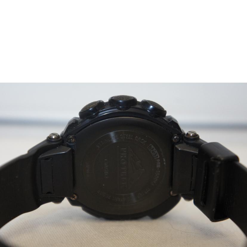 ＣＡＳＩＯ カシオ/ＰＲＯＴＲＥＫ／ソーラー電波クオーツ　ＢＬＫ/PRW-1500YJ//ABランク/07