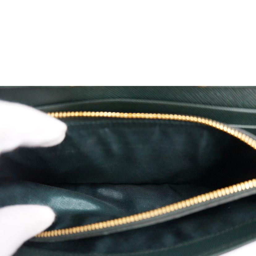 ＰＲＡＤＡ プラダ/サフィアーノメタルチェーンウォレット　　ＧＲＮ/1M1290//ABランク/07