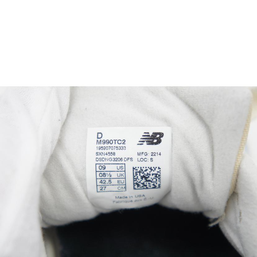 ＮＢ ニューバランス/ＮＢ　９９０　ＵＳＡ　スニーカー　２７ｃｍ/M990TC2//Aランク/75