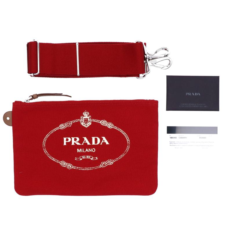 ＰＲＡＤＡ プラダ/カナパファブリック２ｗａｙトート／レッド/1BG163//Aランク/75