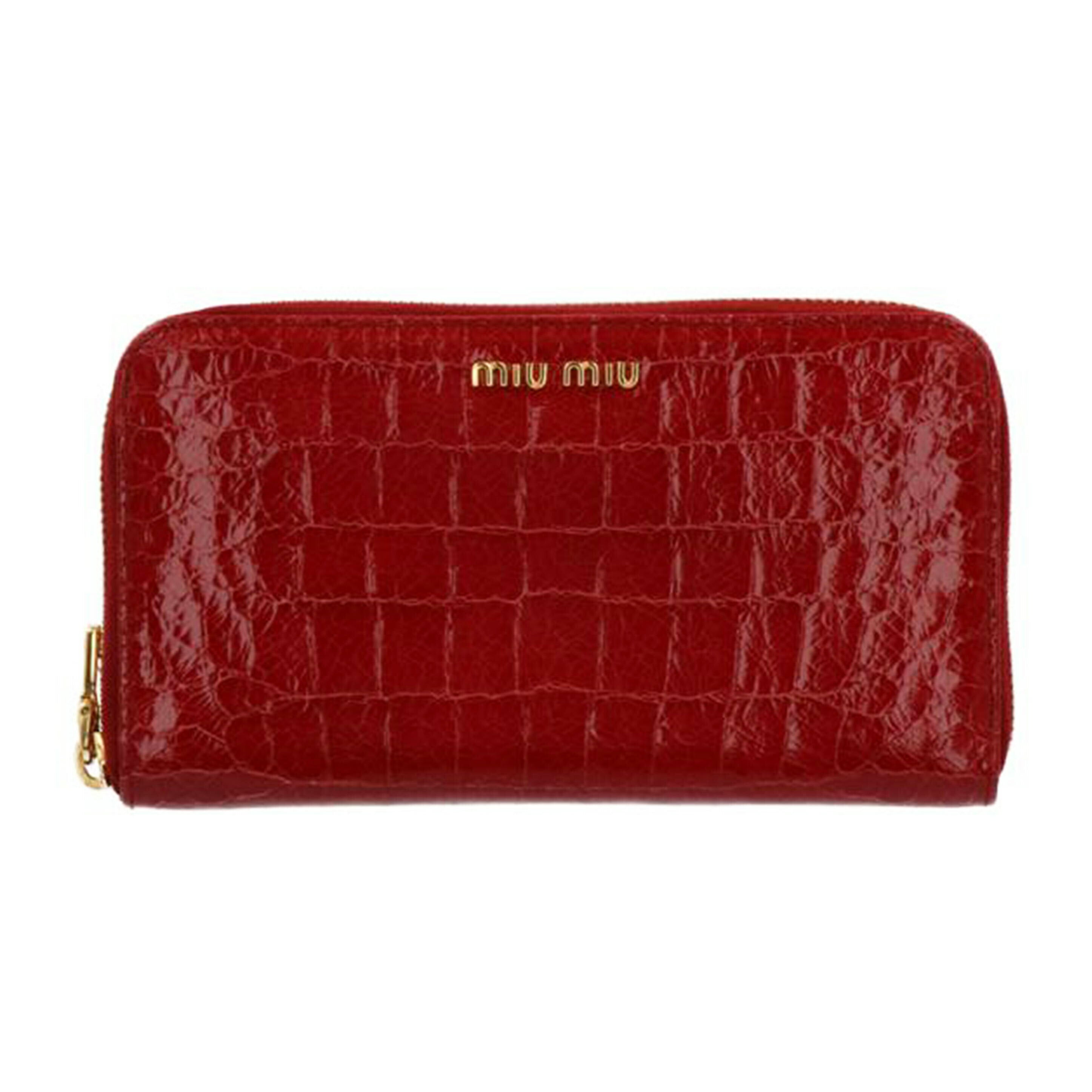 ＭＩＵＭＩＵ MIUMIU/ココリュクスラウンドジップロングウォレット/5M0506//204/ABランク/75