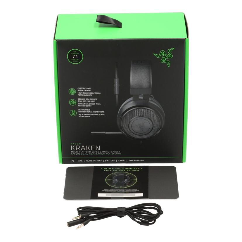 ＲＡＺＥＲ レイザー/ゲーミングヘッドセット／Ｋｒａｋｅｎ　Ｇｒｅｅｎ/RZ04-02830100-R3M1//862120D09721695/Bランク/81