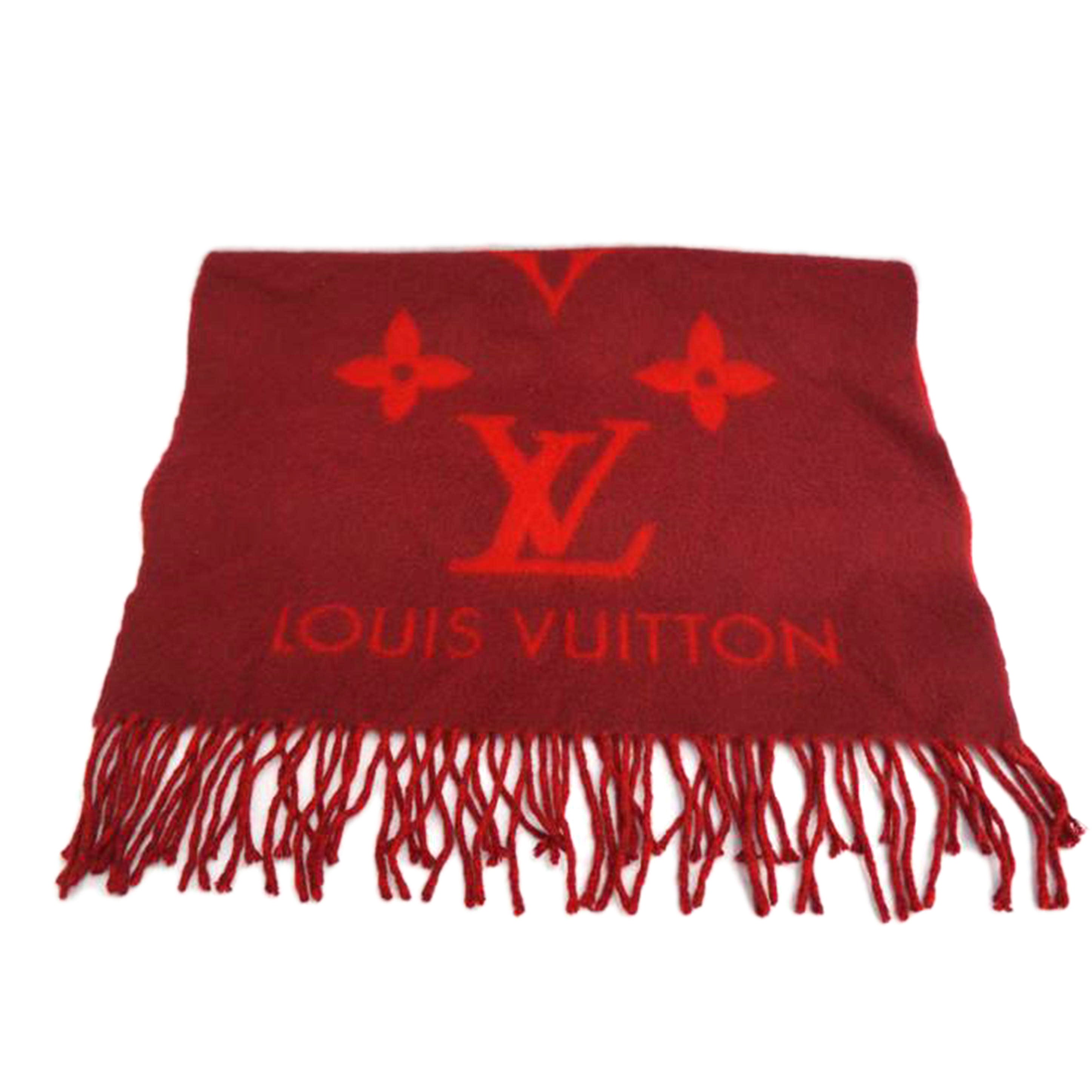 ＬＯＵＩＳ　ＶＵＩＴＴＯＮ ルイヴィトン/カシミヤストール　エシャルプ・レイキャビック　ＲＥＤ/M75505//Bランク/07