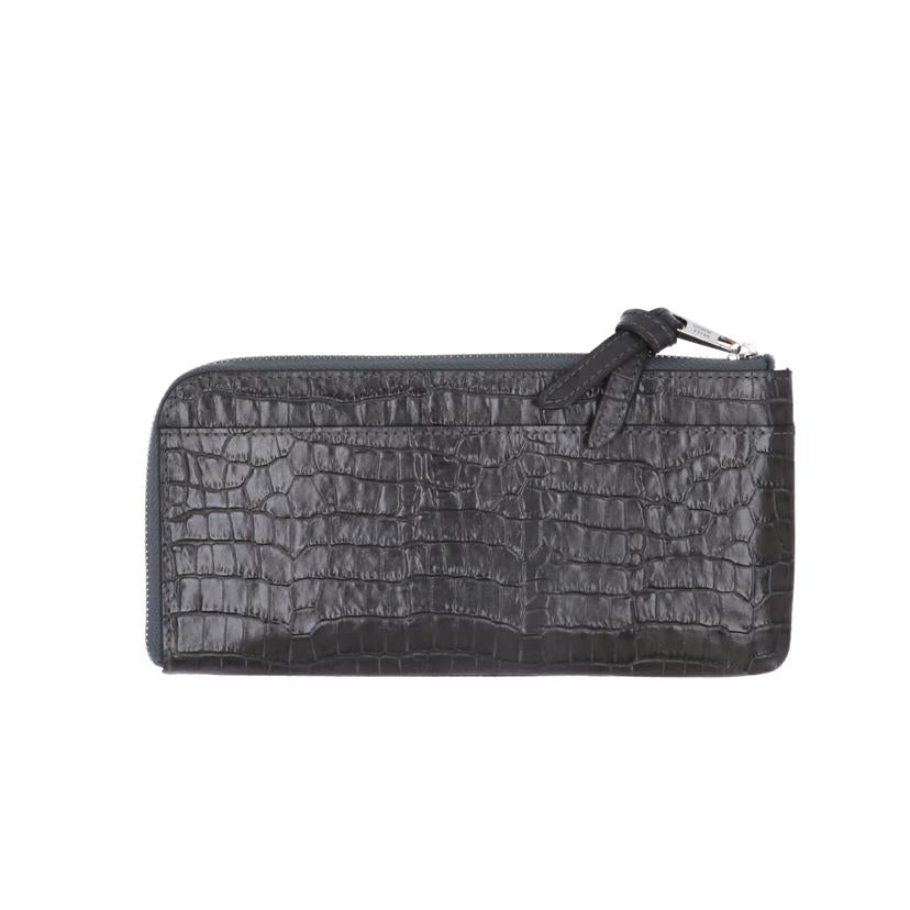 ＰＥＬＬＥ　ＢＯＲＳＡ ペレボルサ/Ｌ字ファスナー長財布／クロコ型//ABランク/75