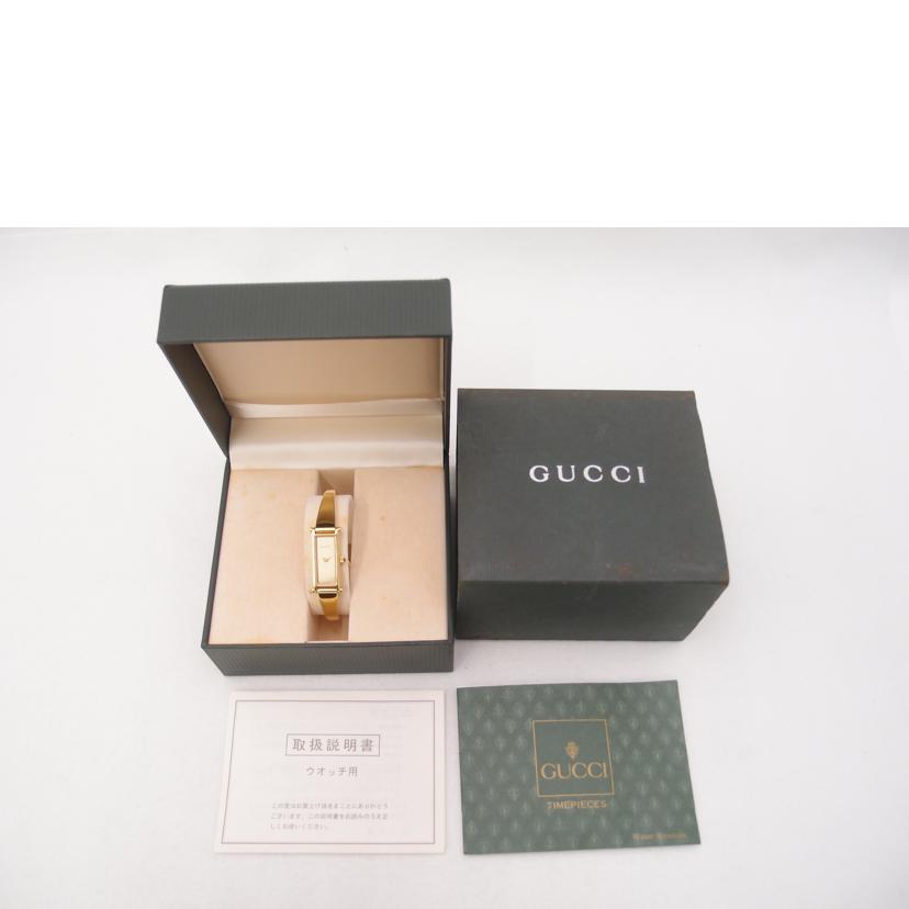 ＧＵＣＣＩ グッチ　腕時計　レディース/バングルウォッチ／ゴールド文字盤／クォーツ/1500L//056****/Bランク/69