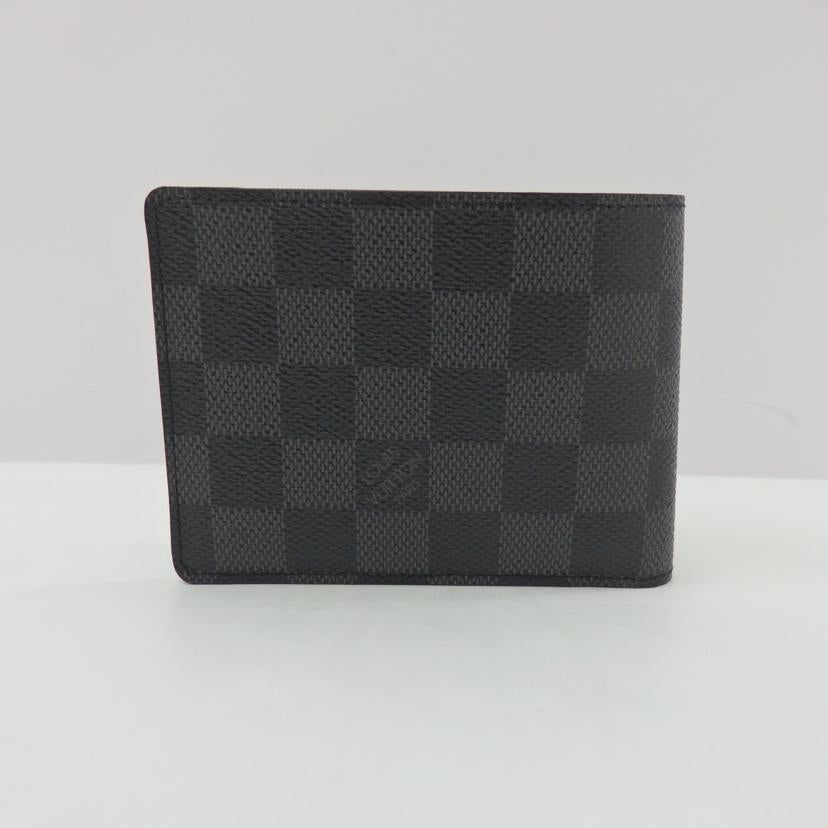 ＬＶ ルイヴィトン/ポルトフォイユ・ミュルティプル／ダミエ／グラフィット/N62663//CT4140/ABランク/77