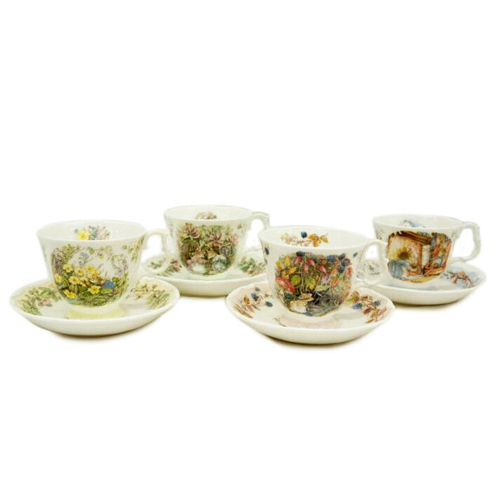 Ｒｏｙａｌ　Ｄｏｕｌｔｏｎ ロイヤルドルトン/ブランブリーヘッジ　カップ＆ソーサー四季４客組//Aランク/05