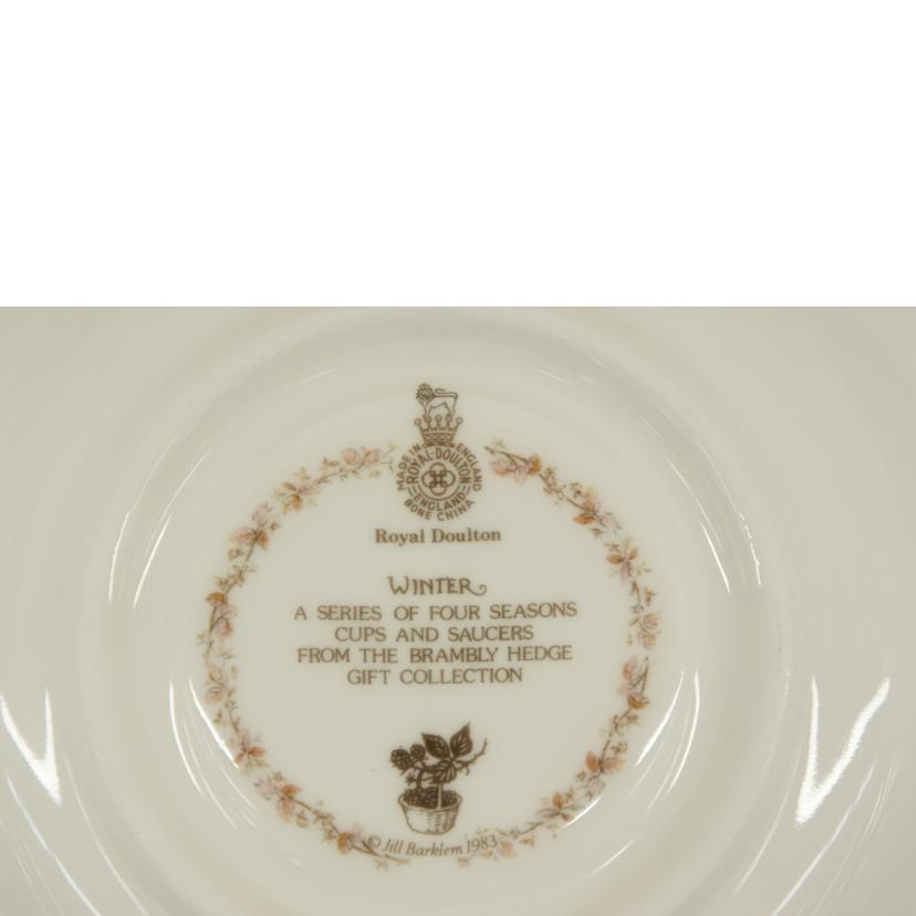 Ｒｏｙａｌ　Ｄｏｕｌｔｏｎ ロイヤルドルトン/ブランブリーヘッジ　カップ＆ソーサー四季４客組//Aランク/05