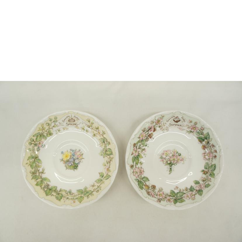 Ｒｏｙａｌ　Ｄｏｕｌｔｏｎ ロイヤルドルトン/ブランブリーヘッジ　カップ＆ソーサー四季４客組//Aランク/05