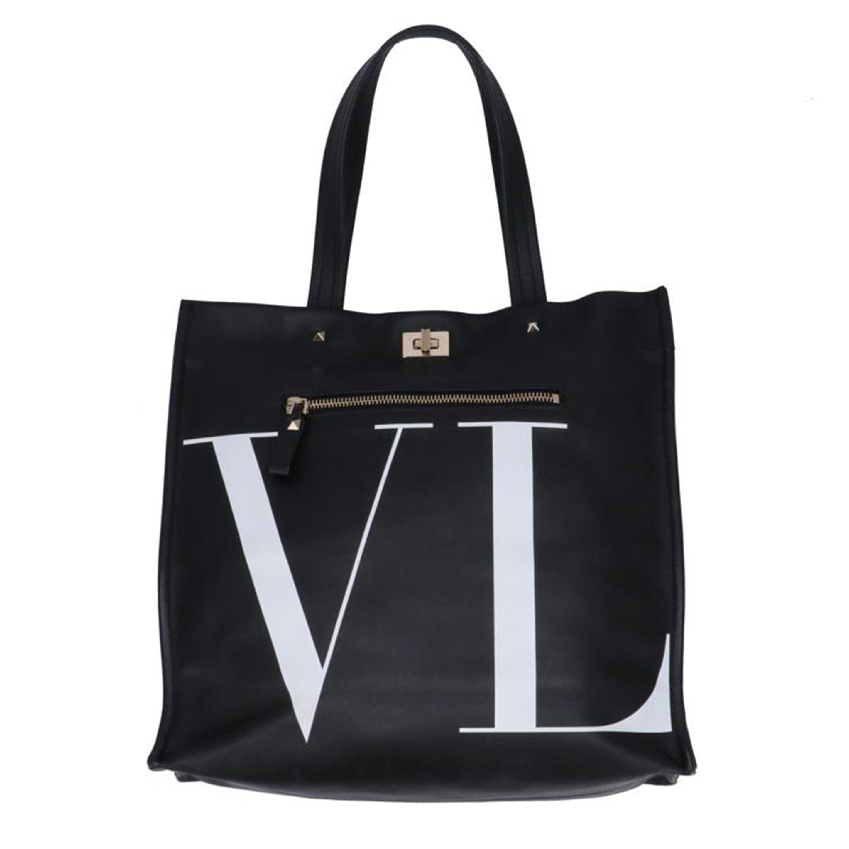ＶＡＬＥＮＴＩＮＯ　ＧＡＲＡＮＡＮＩ ヴァレンティノ/ＶＬＴＮ／伊勢丹限定レザートート　　ＢＬＫ／ＷＨＴ//ABランク/75