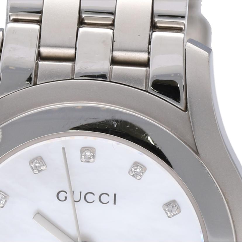 ＧＵＣＣＩ グッチ/Ｇクラス・１１Ｐダイヤ／ホワイトシェル／クオーツ/YA055501//12198768/ABランク/75