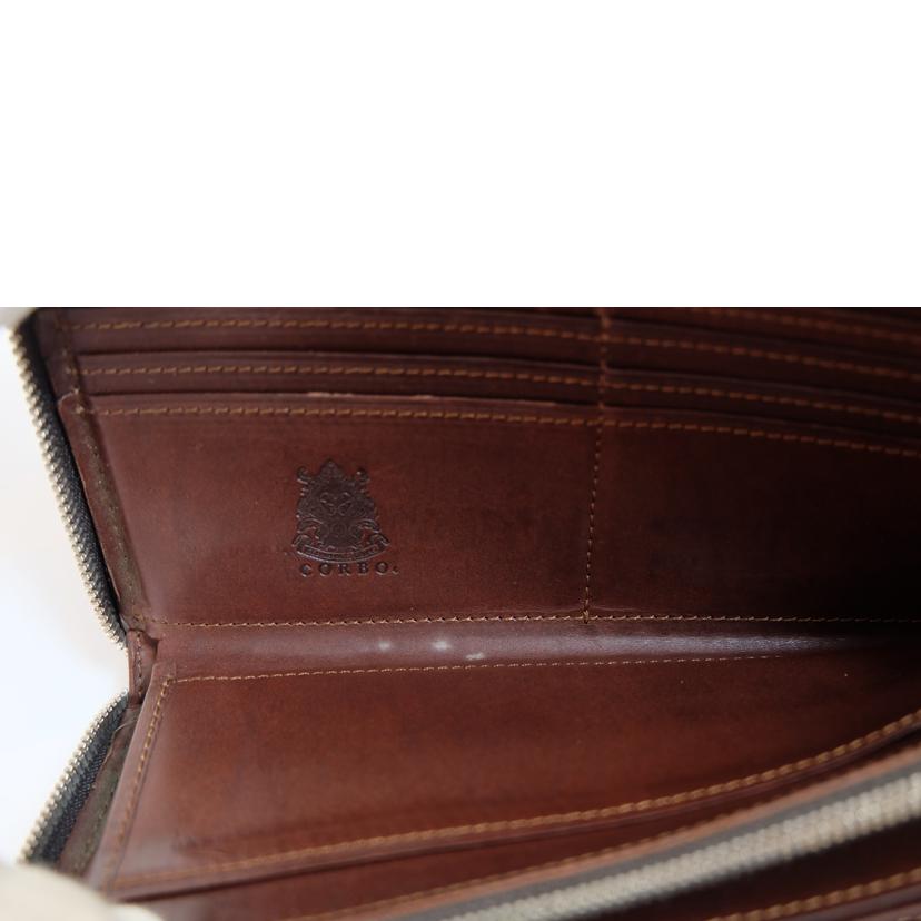 ＣＯＲＢＯ コルボ/ＣＯＲＢＯ　レザー長財布　濃茶//Bランク/71