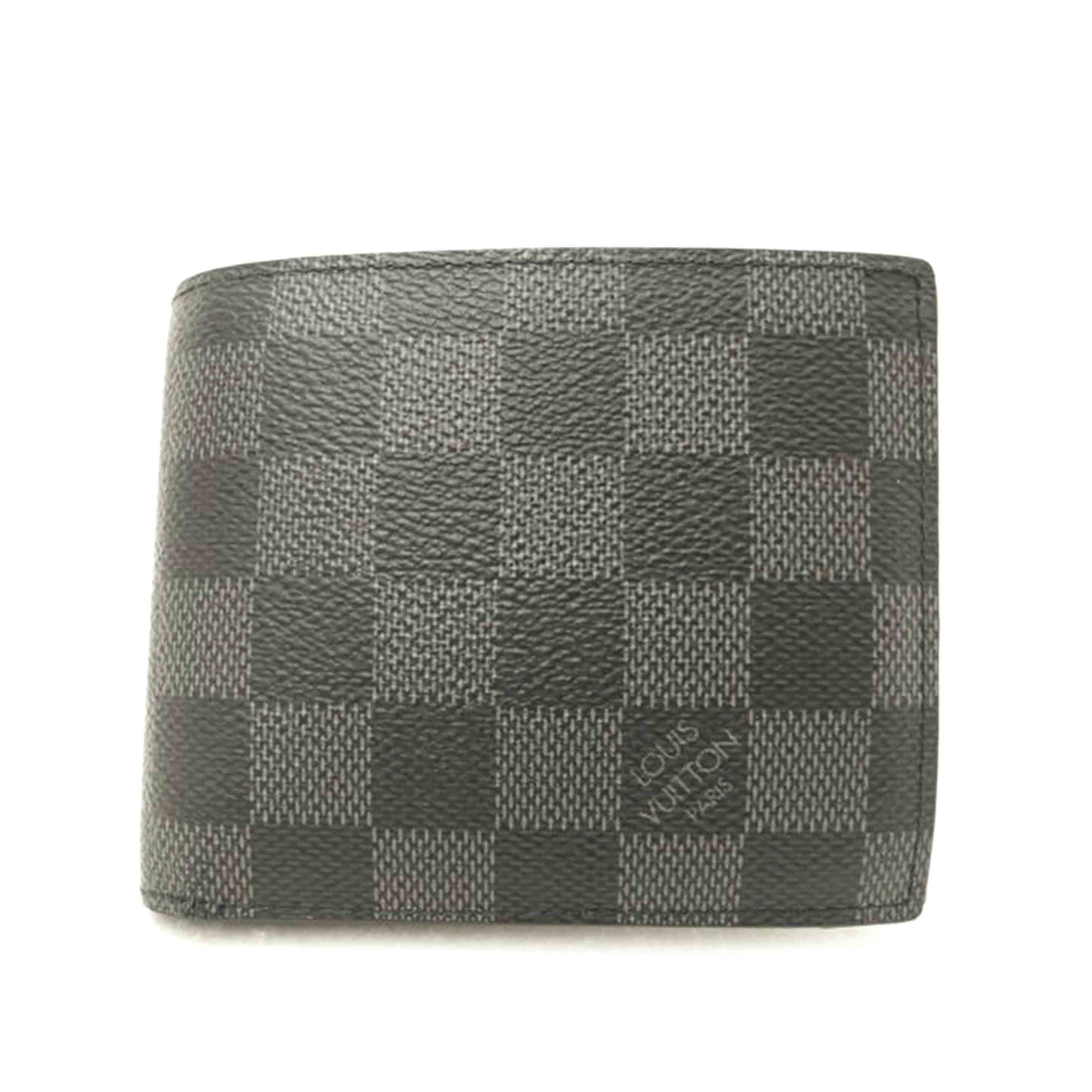 ＬＯＵＩＳ　ＶＵＩＴＴＯＮ ルイヴィトン　ビトン　二つ折り財布　黒　市松模様　メンズ/ポルトフォイユ・マルコＮＭ／ダミエ・グラフィット/N63336//CA0***/Bランク/69