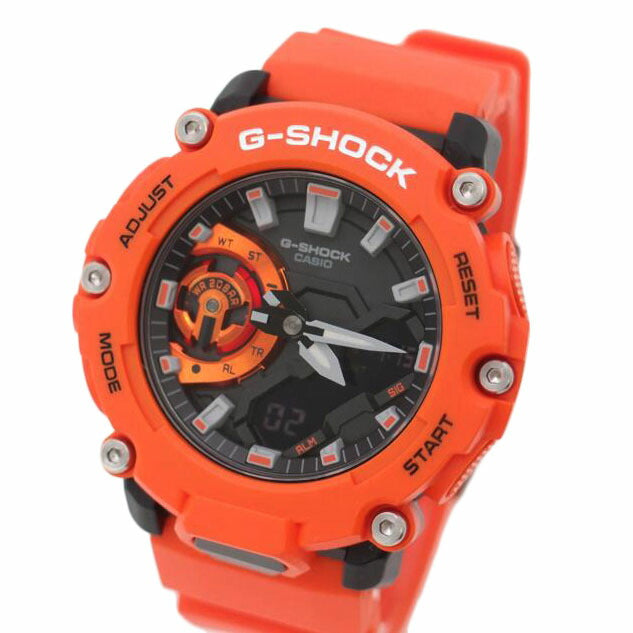 ＣＡＳＩＯ カシオ　腕時計　オレンジ　カーボン/Ｇ－ＳＨＯＣＫ／２２００シリーズ／デジアナ/GA-2200M-4AJF//B6A58L/Aランク/69