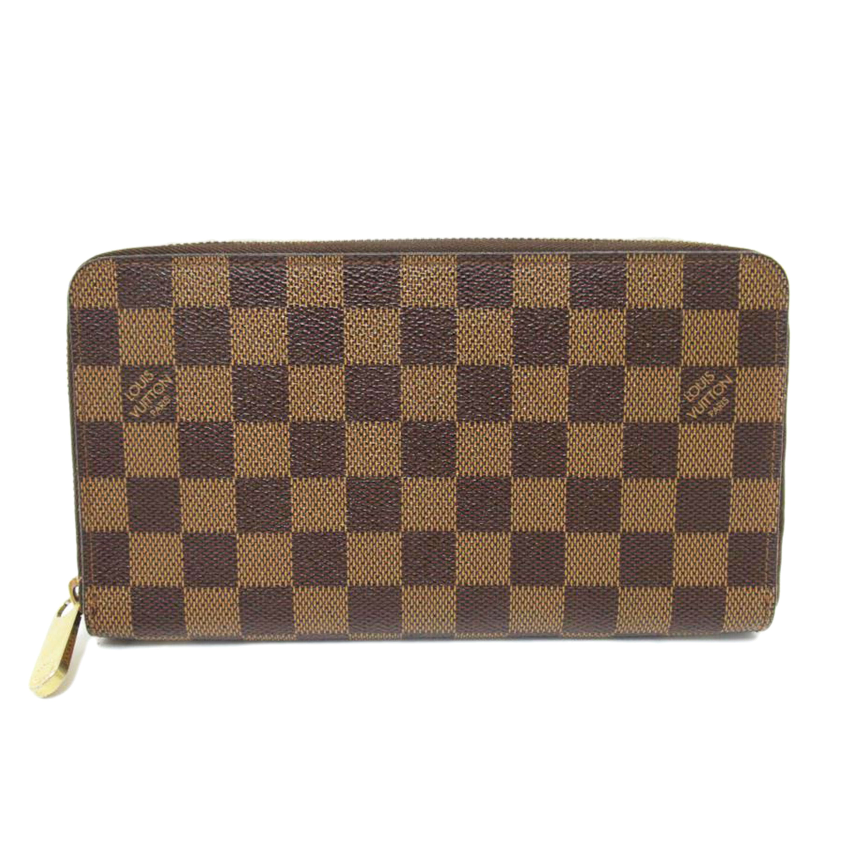 LV/ジッピー・オーガナイザー／ダミエ・エベヌ/N60003//VI0095/Bランク/63
