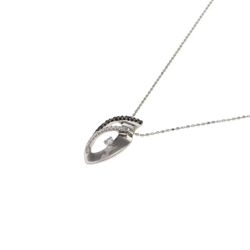 /　Ｋ１８ＷＧダイヤネックレス０．１７ｃｔ//Aランク/75