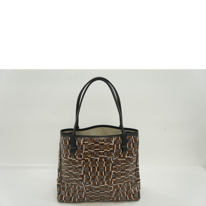 Ｓａｌｖａｔｏｒｅ　Ｆｅｒｒａｇａｍｏ サルヴァトーレフェラガモ/ロゴパターン　ハンドバッグ//ABランク/09