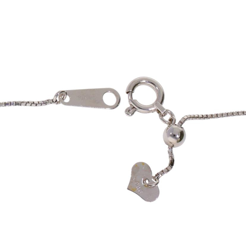 /　Ｋ１８ＷＧダイヤネックレス０．１３ｃｔ//Aランク/75