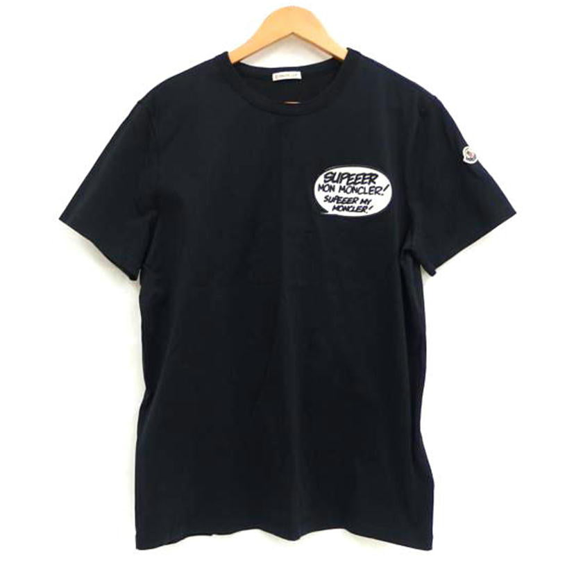 ＭＯＮＣＬＥＲ ﾓﾝｸﾚｰﾙ/ＭＯＮＣＬＥＲワッペンロゴＴシャツ／ブラック/D10918033000 8390Y//ABランク/82
