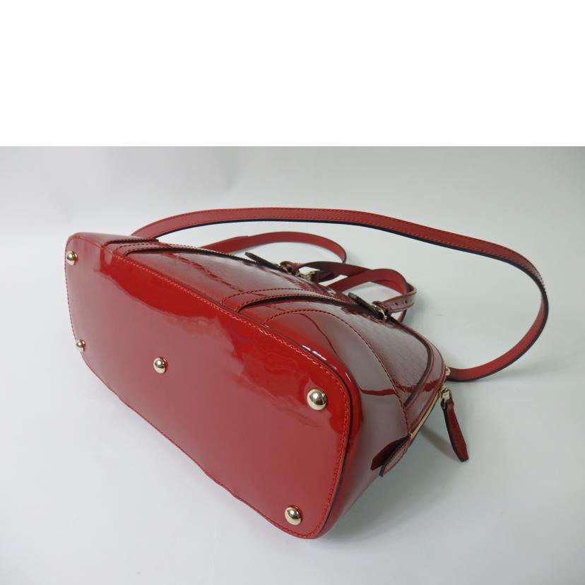 ＧＵＣＣＩ グッチ/マイクログッチシマパテント２ｗａｙバッグ／赤/309617//502752/ABランク/84