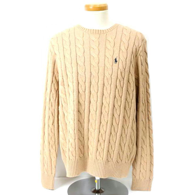 ＰＯＬＯ　ＲＡＬＰＨ　ＬＡＵＲＥＮ ラルフローレン/ケーブルニット・コットンセーター　ベージュ/MNPOSWE16820478//SAランク/65