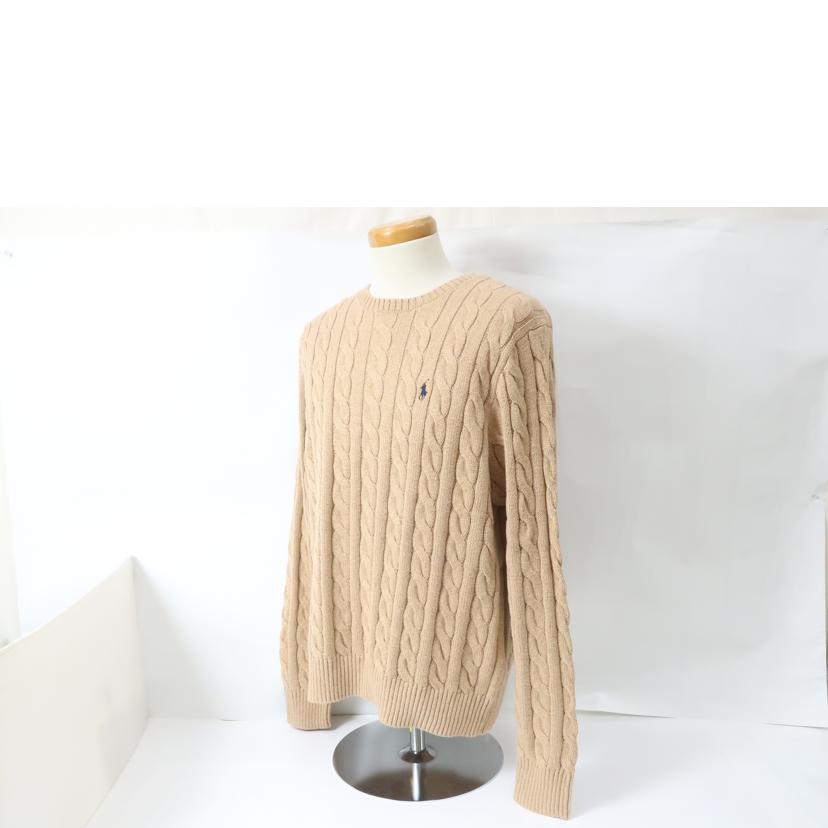 ＰＯＬＯ　ＲＡＬＰＨ　ＬＡＵＲＥＮ ラルフローレン/ケーブルニット・コットンセーター　ベージュ/MNPOSWE16820478//SAランク/65