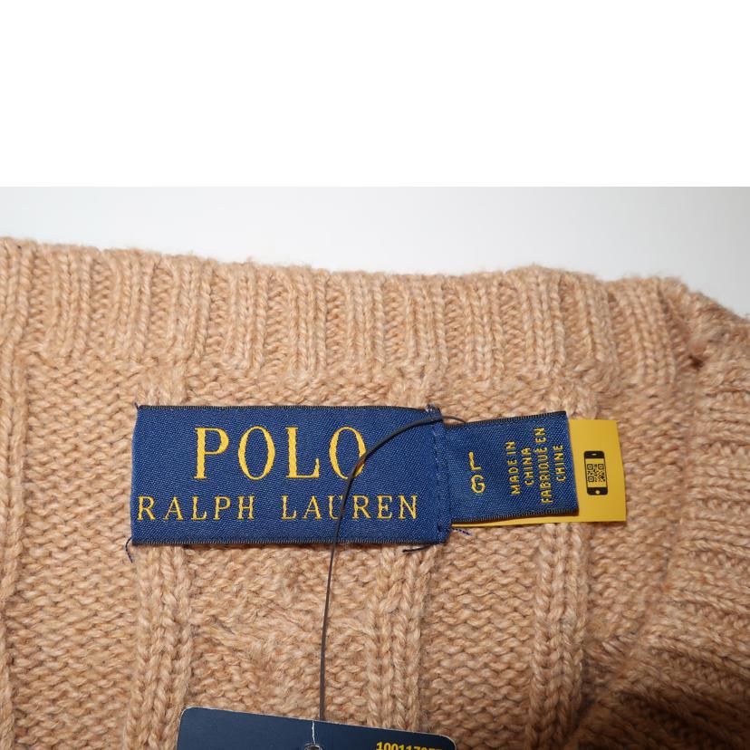 ＰＯＬＯ　ＲＡＬＰＨ　ＬＡＵＲＥＮ ラルフローレン/ケーブルニット・コットンセーター　ベージュ/MNPOSWE16820478//SAランク/65