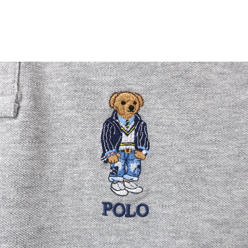ＰＯＬＯ　Ｒａｒｐｈ　Ｌａｕｒｅｎ ラルフローレン/カスタムスリム　Ｐｏｌｏ　　ベアメッシュ　ポロシャツ　０２０グレー/MNPOKNI1N821660//SAランク/65