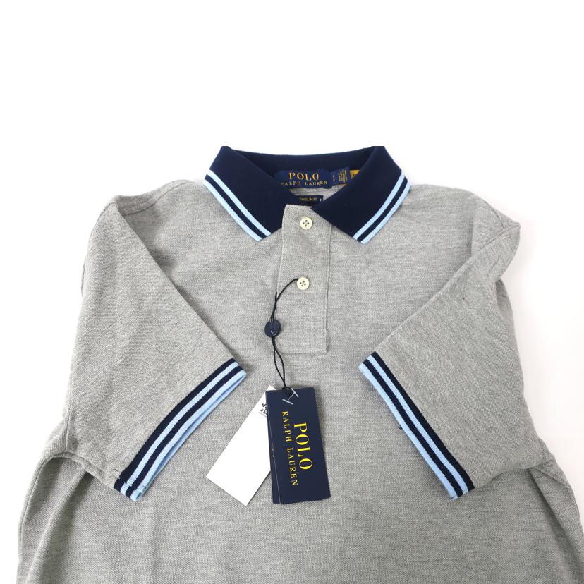 ＰＯＬＯ　Ｒａｒｐｈ　Ｌａｕｒｅｎ ラルフローレン/カスタムスリム　Ｐｏｌｏ　　ベアメッシュ　ポロシャツ　０２０グレー/MNPOKNI1N821660//SAランク/65