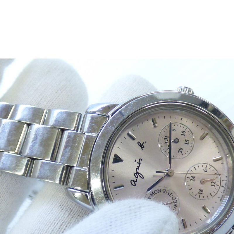 アニエスベー トリプルカレンダー V33J-0010 腕時計 - 時計