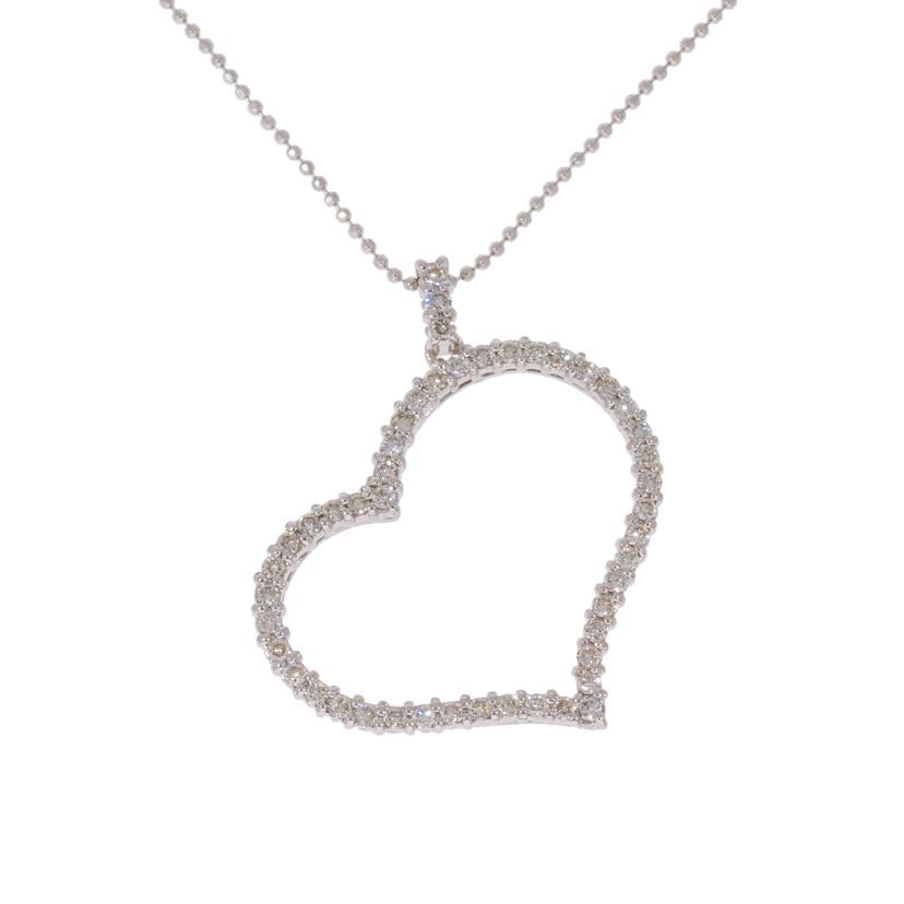 /　Ｋ１８ＷＧダイヤネックレス　０．７１ｃｔ//Aランク/75