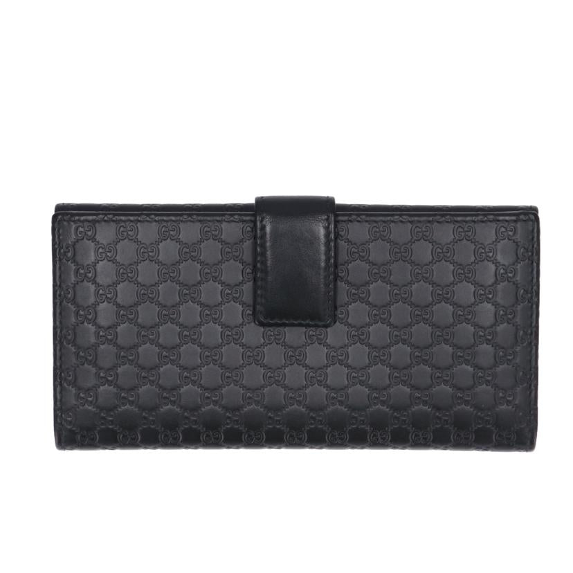 ＧＵＣＣＩ グッチ/マイクログッチシマ長財布　ＢＬＫ/449393//ABランク/75